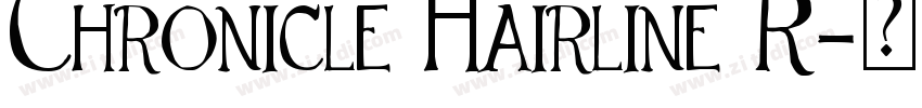 Chronicle Hairline R字体转换